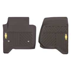 Chevrolet Silverado Cocoa Floor Mat Set Front 14-19
