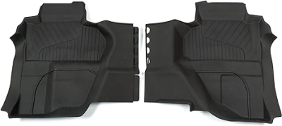 GMC & Silverado Rear Rubber Floor Mat Set Double Cab 16-19