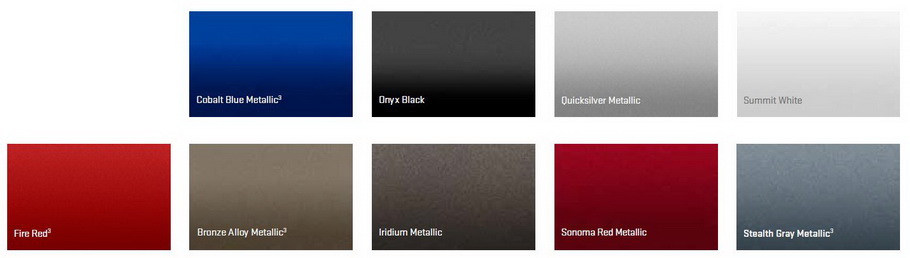GMC Sierra 2500 exterior colours GMC Sierra 2500 exterior colours